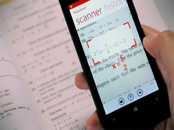 Новое приложение PhotoMath использует камеру телефона для решения уравнений