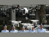 Китайская полиция начала применять дронов
