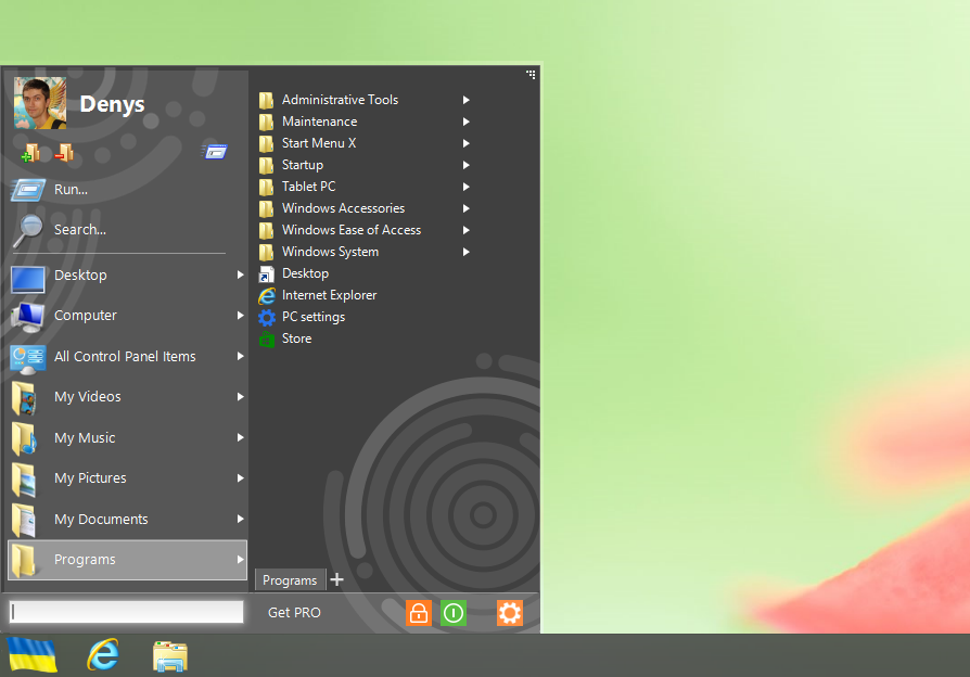 Start menu x Pro SPACEX 6.8. Startmenux.Pro. Start menu x SPACEX. </ Program start empty. Start x pro