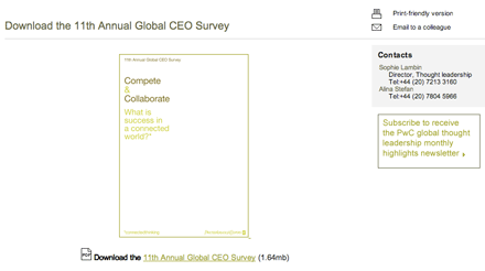 Download PDF of the 11th Annual Global CEO Survey