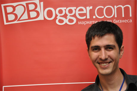 Фото на стенде B2Blogger.com во время конференции ИМУ 2010