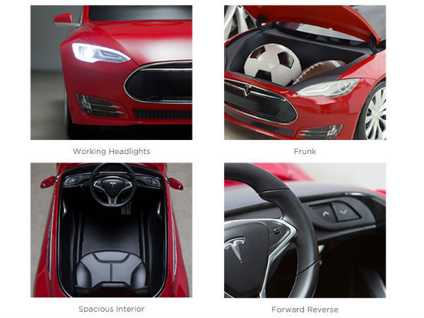 Выпущен Tesla Model S для детей