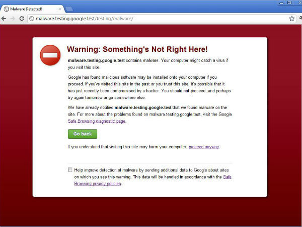 Google Chrome начал уведомлять о загрузке вводящего в заблуждение ПО