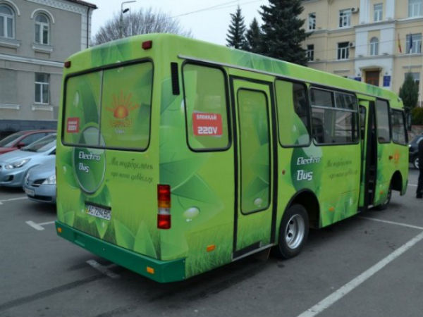 Первый украинский электрический автобус прошел тестовые испытания в Луцке