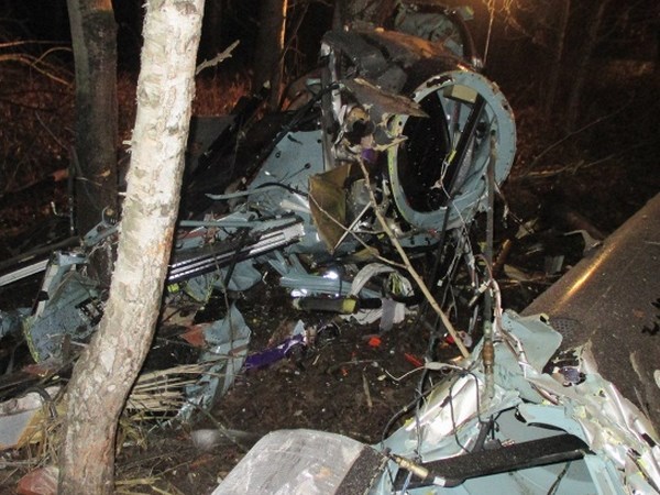 Недалеко от Нижнего города рухнул частный вертолёт: пять погибших