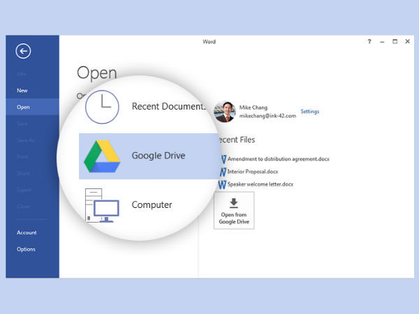 Google Drive получил плагин совместимости с Microsoft Office